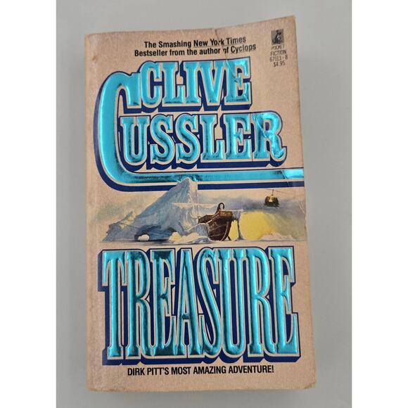 Treasure by Clive Cussler Character Dirk Pitt Adventure Mystery Thriller - Picture 1 of 8